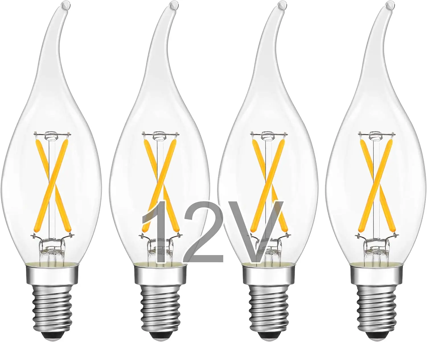 Светодиодные лампы-канделябры E12 12В - мягкий теплый свет 2700K, 2Вт, низковольтные для автодомов и сарайков - набор из 4 штук
Светодиодные лампы-канделябры E12 12В - мягкий теплый свет 2700K, 2Вт, низковольтные для автодомов и сарайков - набор из 4 штук