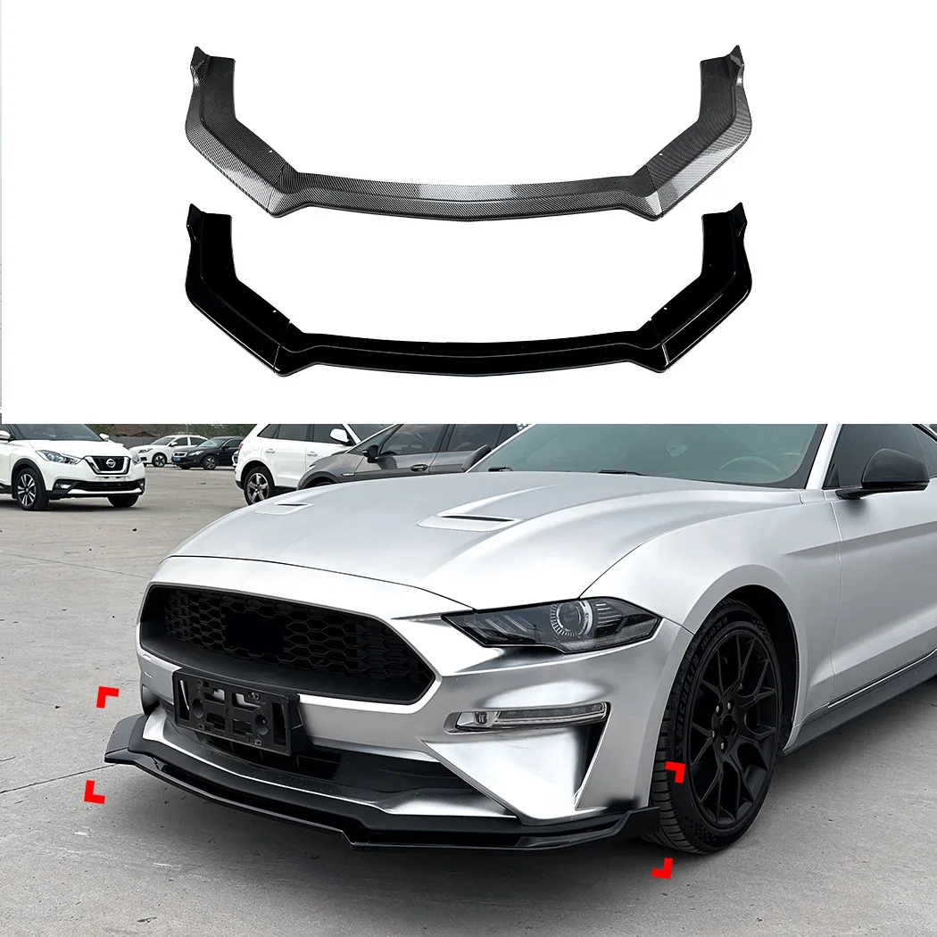 Front Bumper Lip Splitter Spoiler For Ford Mustang MK6.5 2018-2023 Carbon Fiber Gloss Black Easy Install Exterior Accessories
Front Bumper Lip Splitter Spoiler For Ford Mustang MK6.5 2018-2023 Carbon Fiber Gloss Black Easy Install Exterior Accessories