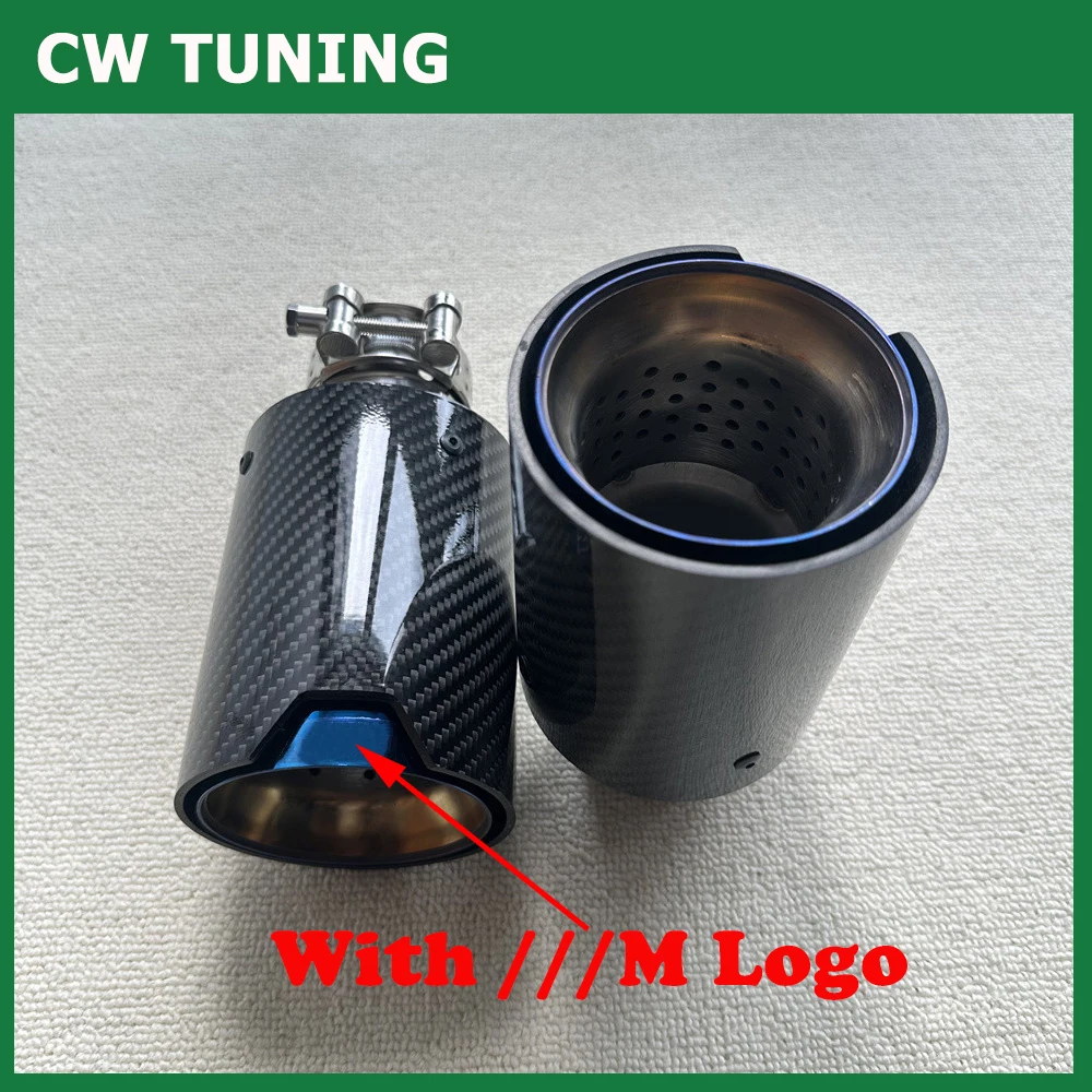 1PCS Exhaust Tip Tailpipe Muffler Car Accessories Glossy Carbon Fiber Blue Stainless With M Logo For BMW M Performance Universal
1PCS Exhaust Tip Tailpipe Muffler Car Accessories Glossy Carbon Fiber Blue Stainless With M Logo For BMW M Performance Universal