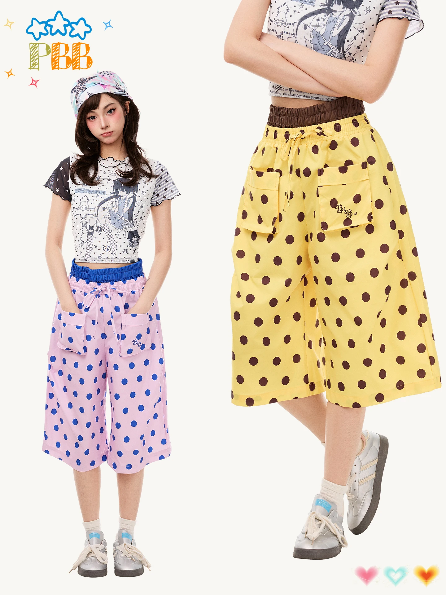 PBB Cultural Dual Waist Wide Leg Pants Women's Casual Commute Yellow Loose Fit Seven-Foot Polka Dot Straight Cut Trousers
PBB Cultural Dual Waist Wide Leg Pants Women's Casual Commute Yellow Loose Fit Seven-Foot Polka Dot Straight Cut Trousers