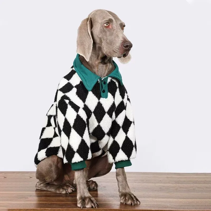 Large Dog Clothes Plaid Pet Clothing Labrador Lamb Fleece Winter Golden Retriever Border Farm Doberman Checkerboard Sweaters
Large Dog Clothes Plaid Pet Clothing Labrador Lamb Fleece Winter Golden Retriever Border Farm Doberman Checkerboard Sweaters