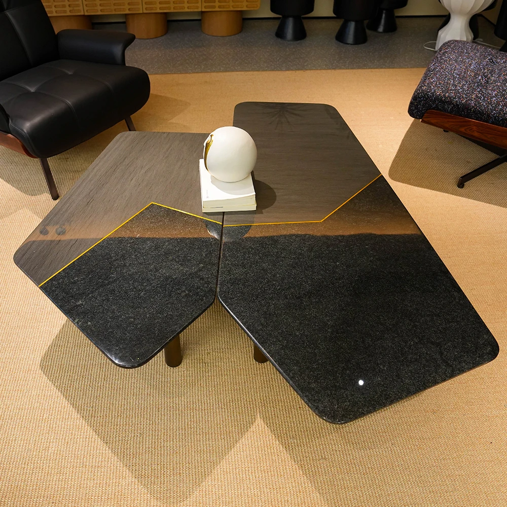 #Modern Luxury Designer Coffee Table with Marble Top and Steel Frame
#Modern Luxury Designer Coffee Table with Marble Top and Steel Frame