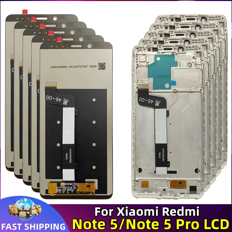 LCD Display Touch Screen Digitizer Assembly Replacement Parts with Frame, Original Xiaomi Redmi Note 5 Pro, Wholesale Price
LCD Display Touch Screen Digitizer Assembly Replacement Parts with Frame, Original Xiaomi Redmi Note 5 Pro, Wholesale Price