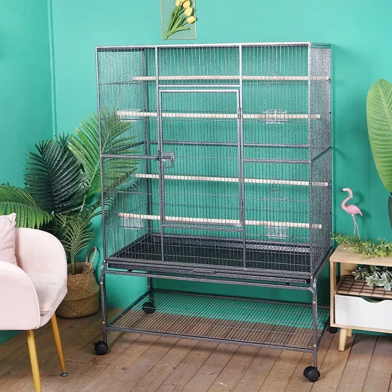 80x46x133CM Multi-layer Large Luxury Parrot Bird Cage with Large Space Iron Parrot Box Starling Xuanfeng with Bird Cage
80x46x133CM Multi-layer Large Luxury Parrot Bird Cage with Large Space Iron Parrot Box Starling Xuanfeng with Bird Cage