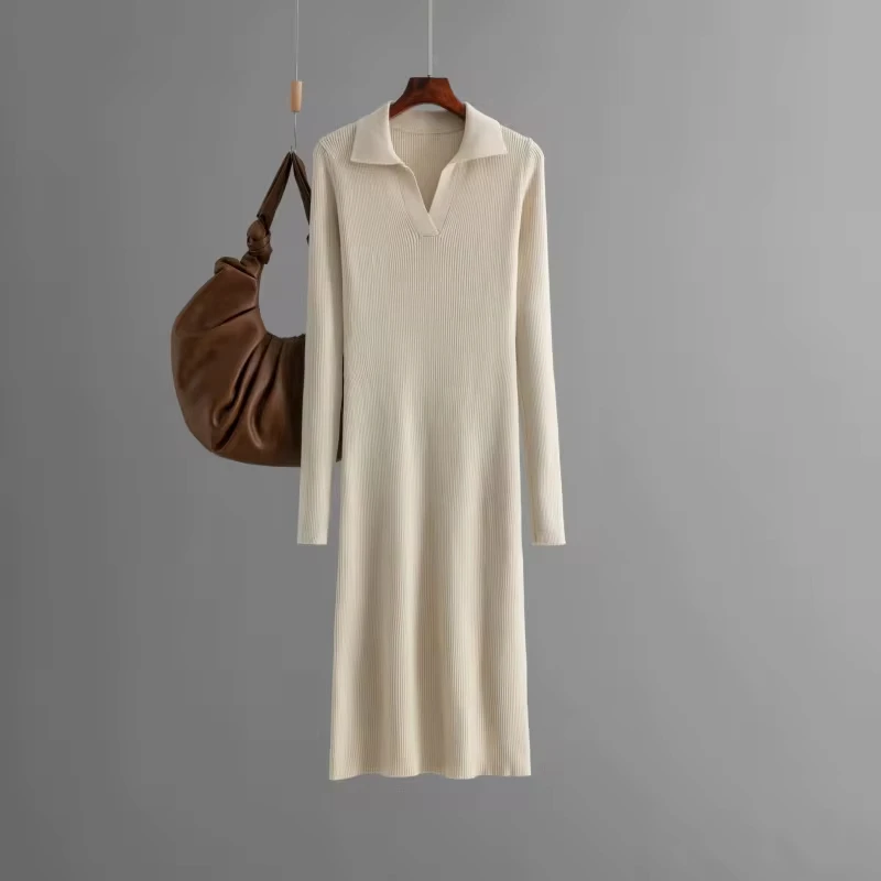 2026 New Fashion Autumn Winter Women’s Solid Color V-neck Turn-down Collar Long Sleeve Casual Trendy Simple Basic Dresses Female
2026 New Fashion Autumn Winter Women’s Solid Color V-neck Turn-down Collar Long Sleeve Casual Trendy Simple Basic Dresses Female