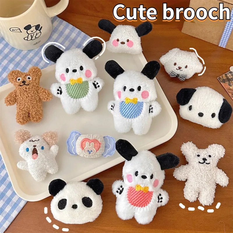 IHUES Cartoon Plush Doll Brooch for Women Cute Dog Bear Student Backpack Clothing Decoration Girls Party Gifts
IHUES Cartoon Plush Doll Brooch for Women Cute Dog Bear Student Backpack Clothing Decoration Girls Party Gifts