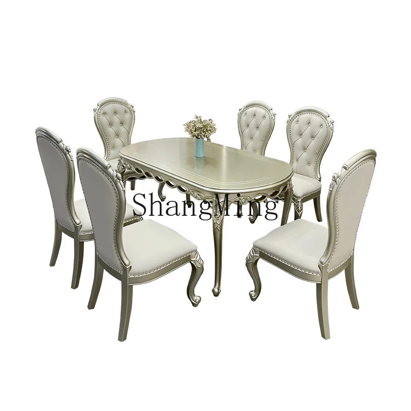 CL light luxury solid wood long dining table household high-end dining table living room oval dining table and chair furniture
CL light luxury solid wood long dining table household high-end dining table living room oval dining table and chair furniture