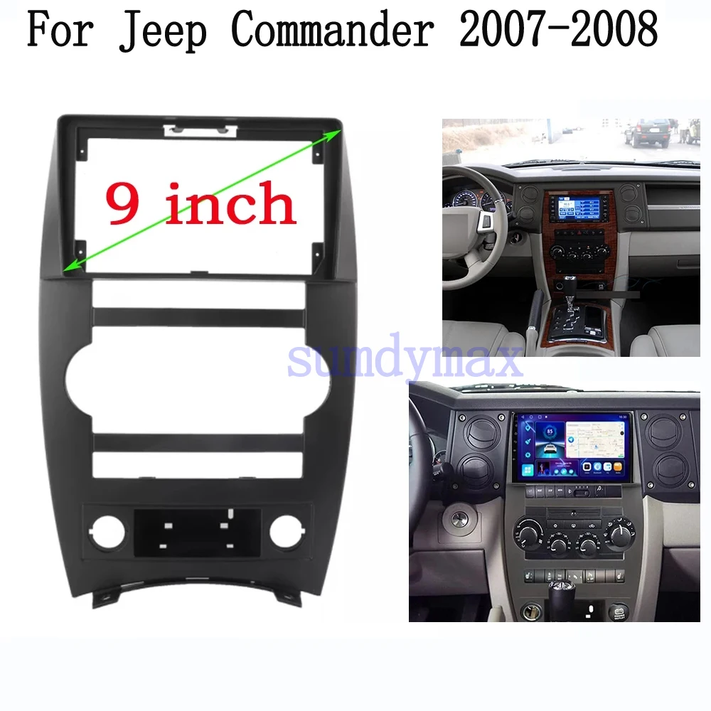 9-дюймовая рамка, адаптер для Jeep Commander 2007-2008, автомобильное радио, ABS + PC, пластиковая панель
9-дюймовая рамка, адаптер для Jeep Commander 2007-2008, автомобильное радио, ABS + PC, пластиковая панель