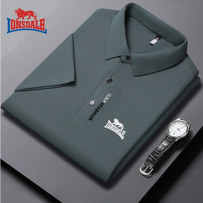 New Embroidered High End Ice Silk Short Sleeved Polo Shirt Summer Men's Fashion Business Leisure Comfortable and Breathable Top
New Embroidered High End Ice Silk Short Sleeved Polo Shirt Summer Men's Fashion Business Leisure Comfortable and Breathable Top