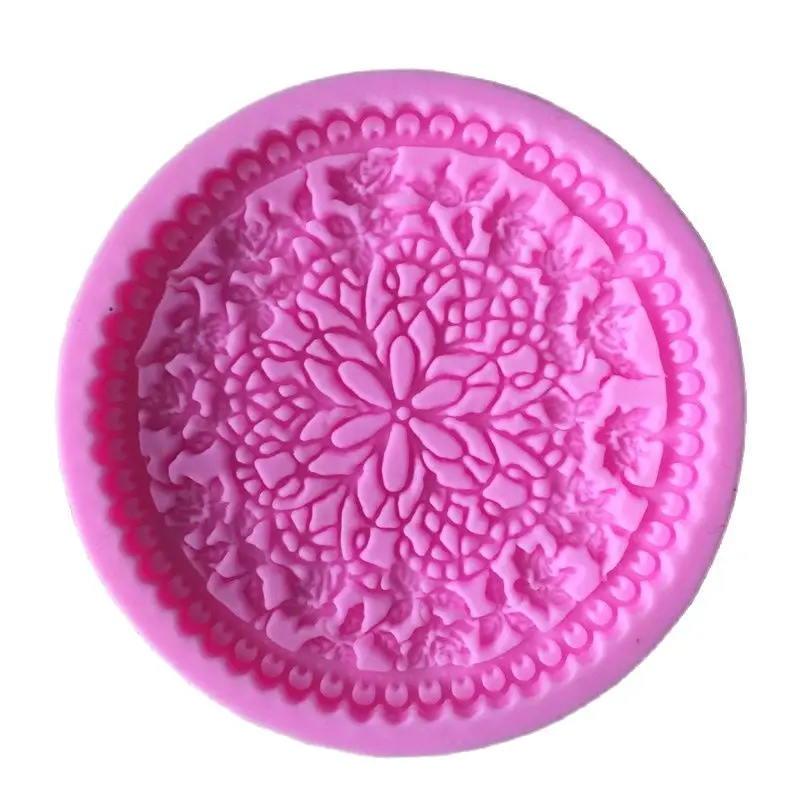 DIY Flower Vine Pattern Lace Round Silicone Cake Mold Embossing Mould Fondant Cake Decorating Chocolate Candy Tool E506
DIY Flower Vine Pattern Lace Round Silicone Cake Mold Embossing Mould Fondant Cake Decorating Chocolate Candy Tool E506