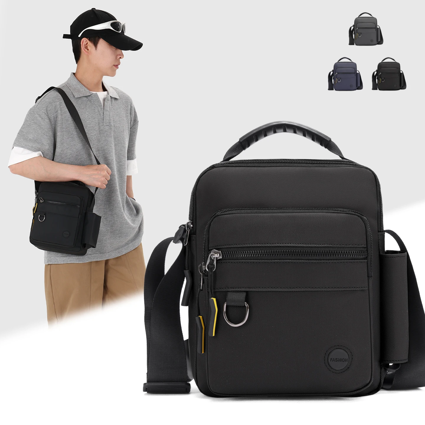 Messenger Sling Bags for Men Casual Small Zipper Crossbody Pouch Simple Mini Crossbody Phone Bag Male Side Shoulder Bag
Messenger Sling Bags for Men Casual Small Zipper Crossbody Pouch Simple Mini Crossbody Phone Bag Male Side Shoulder Bag
