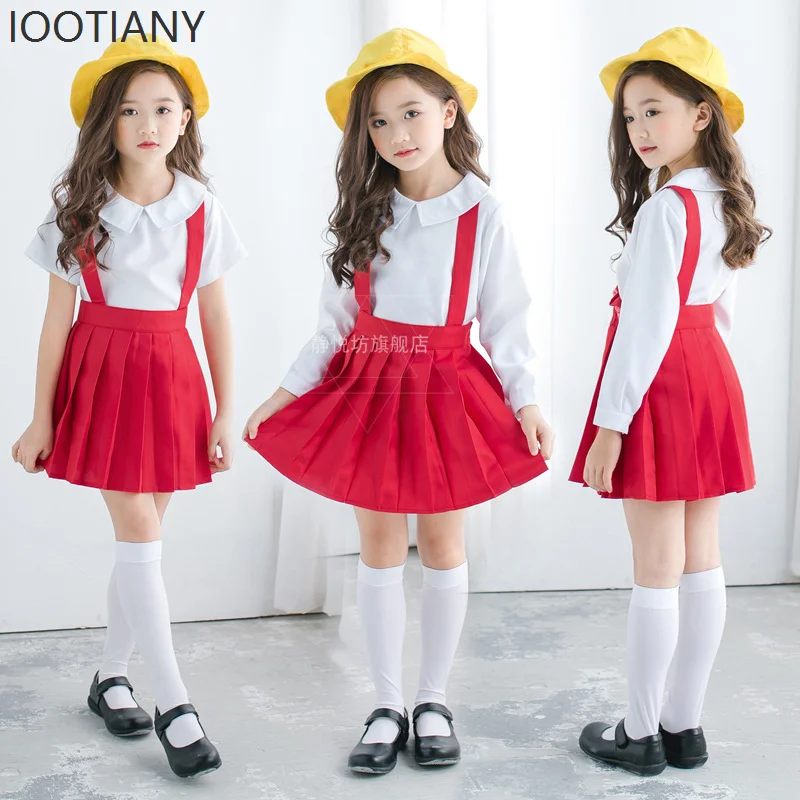Japanese Anime Characters Cosplay Costume Children Girl Cute Shirt Suspenders Skirt Uniform Halloween Party Performance Clothes
Japanese Anime Characters Cosplay Costume Children Girl Cute Shirt Suspenders Skirt Uniform Halloween Party Performance Clothes
