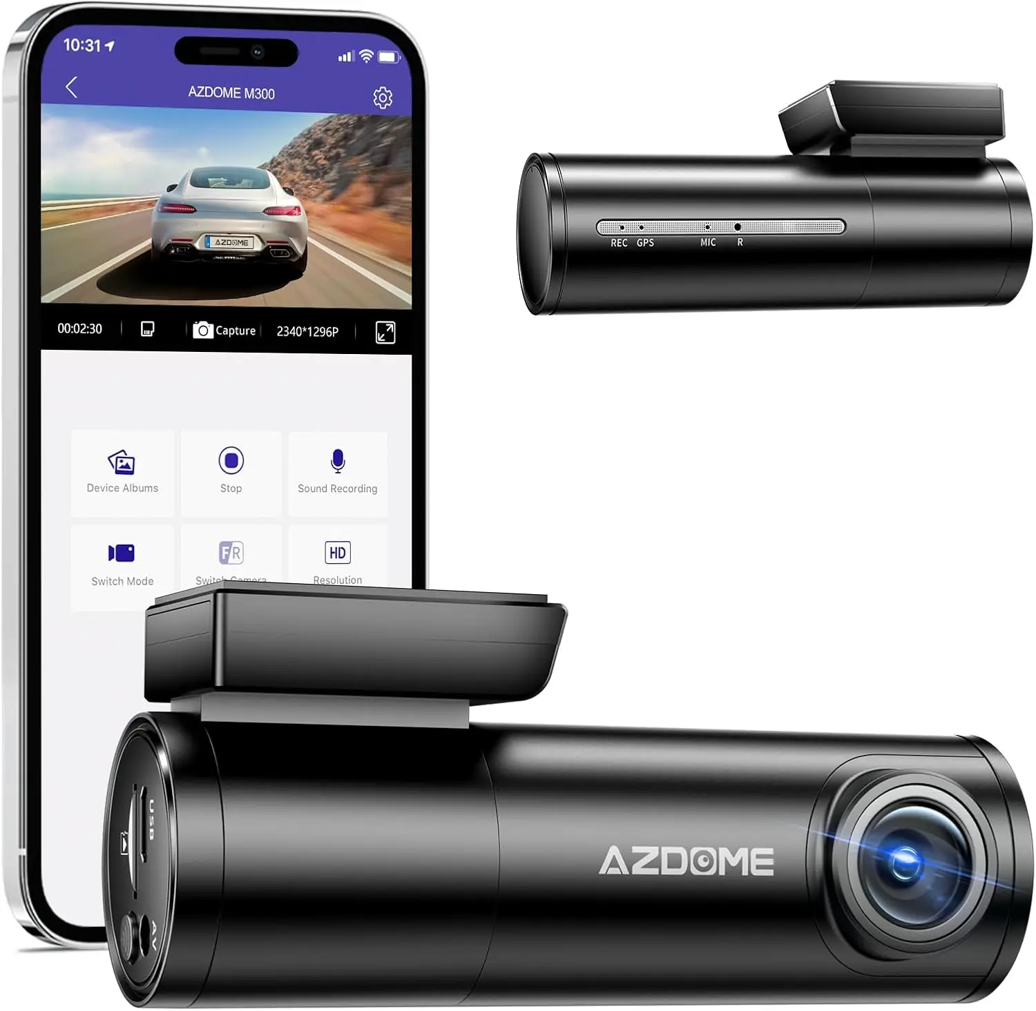 M300 Dashcam 1296P WiFi Voice Control 24H Parking Mode G-Sensor Loop Recording Super Night Vision Up to 128GB
M300 Dashcam 1296P WiFi Voice Control 24H Parking Mode G-Sensor Loop Recording Super Night Vision Up to 128GB