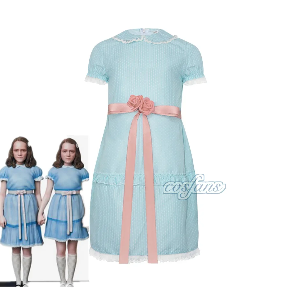 Movie The Shining Lisa Louise Burns Grady Twins Dress Blue Halloween Puff Sleeve Lolita Outfits Dress Skirts Bow For Girl Woman
Movie The Shining Lisa Louise Burns Grady Twins Dress Blue Halloween Puff Sleeve Lolita Outfits Dress Skirts Bow For Girl Woman