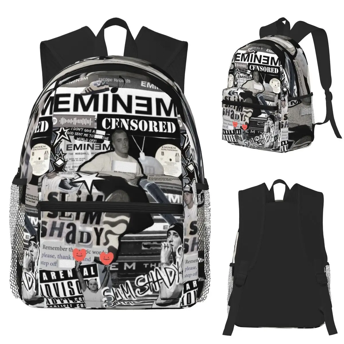 Студенческий рюкзак Eminem, школьная сумка, походный дорожный рюкзак для мужчин и женщин, сумка для книг, сумки на плечо
Студенческий рюкзак Eminem, школьная сумка, походный дорожный рюкзак для мужчин и женщин, сумка для книг, сумки на плечо