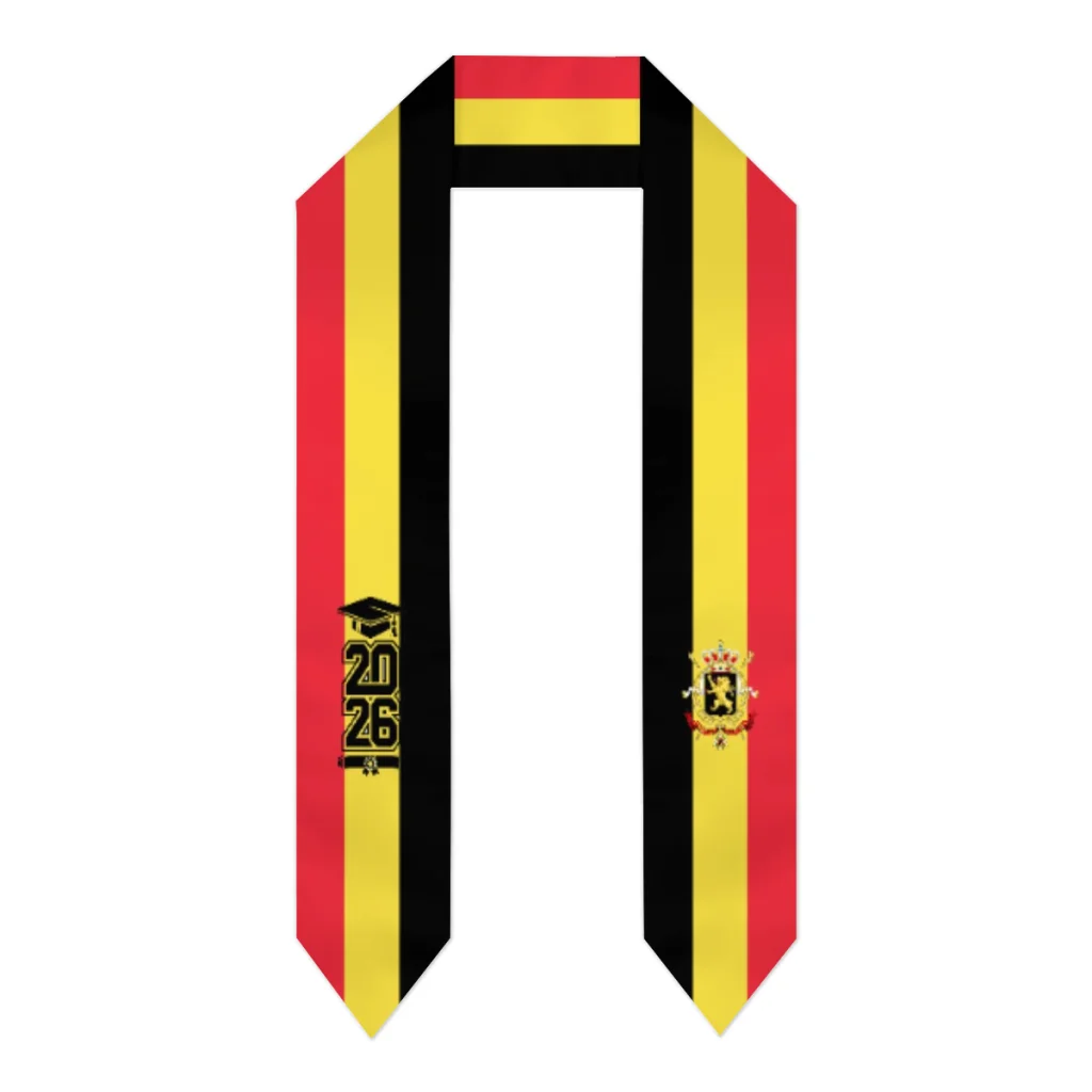 Class of 2026 Belgium Flag Scarf Graduation Sash Stole International Study Abroad Adult Unisex Party Accessory Top Print
Class of 2026 Belgium Flag Scarf Graduation Sash Stole International Study Abroad Adult Unisex Party Accessory Top Print