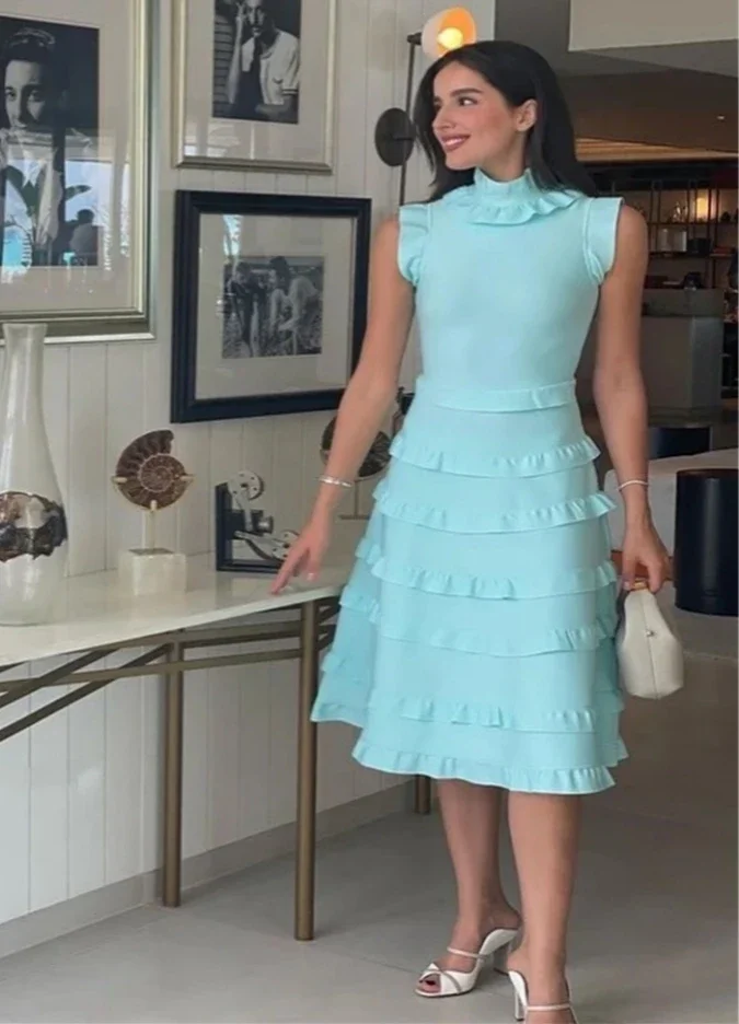 Prom Dress Saudi Arabia Modern Style Formal Evening High Collar Tea-Length A-line Tiered Satin Bespoke Occasion Dresses
Prom Dress Saudi Arabia Modern Style Formal Evening High Collar Tea-Length A-line Tiered Satin Bespoke Occasion Dresses