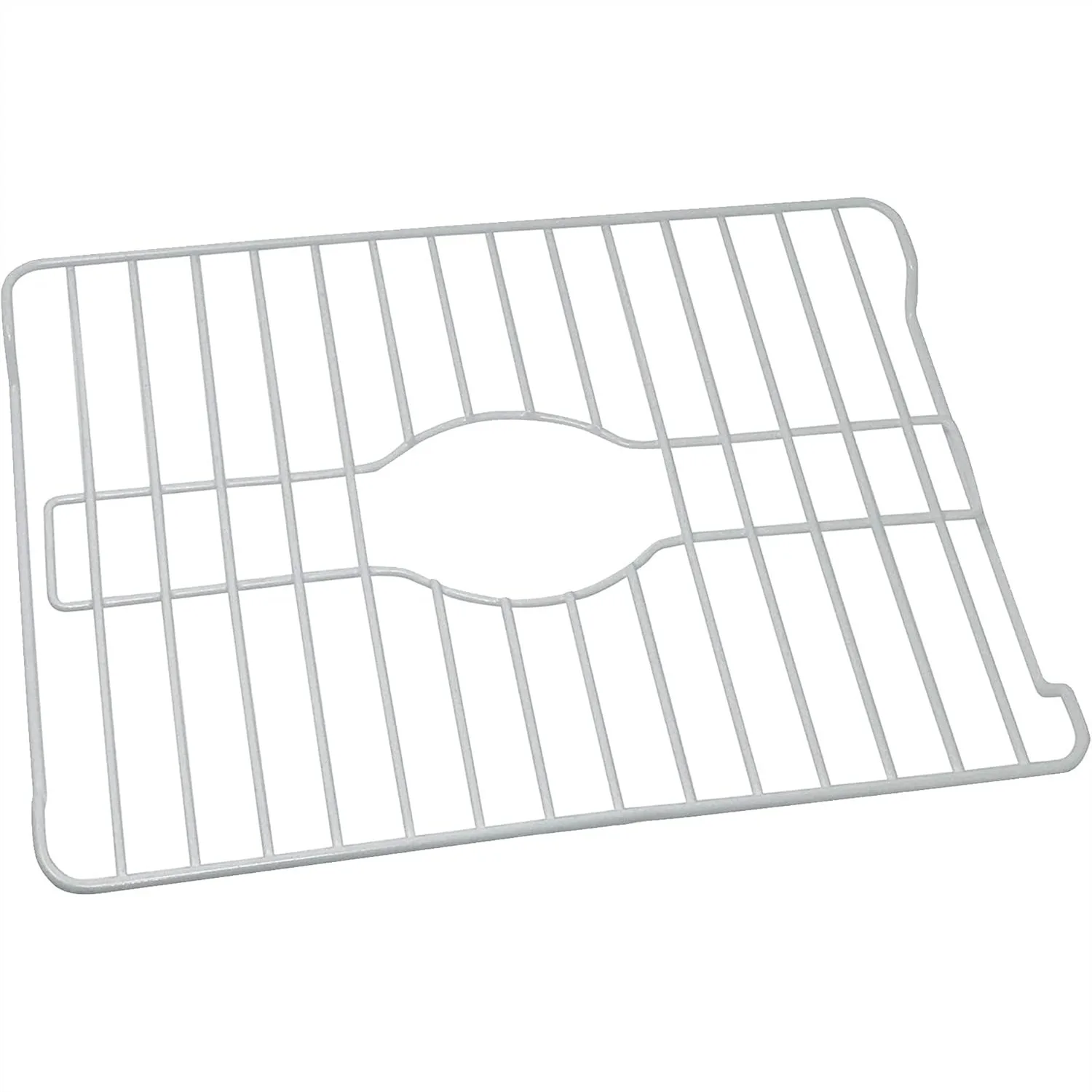 Sink Protector Grid for Kitchen Sink, 16x12.3x1 inch White Metal Rack with Rust-Resistant Coating, Elevated Design for Drainage
Sink Protector Grid for Kitchen Sink, 16x12.3x1 inch White Metal Rack with Rust-Resistant Coating, Elevated Design for Drainage