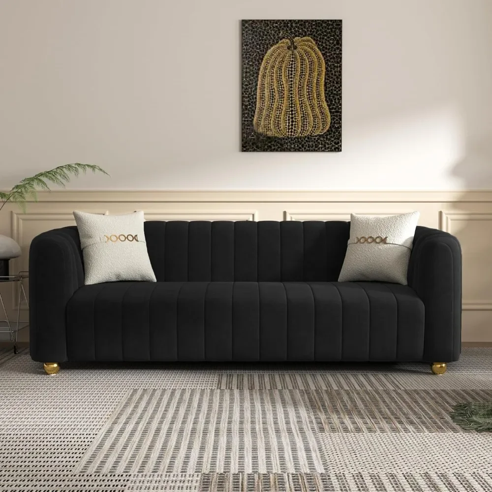 Mid-Century Modern Sofa for Living Room,Luxury Velvet Loveseat Sofa for Apartment Bedroom Home Office
Mid-Century Modern Sofa for Living Room,Luxury Velvet Loveseat Sofa for Apartment Bedroom Home Office