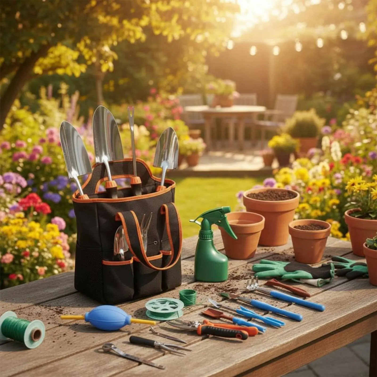 9 Pieces Stainless Steel Garden Tool Set Sturdy Duty Hand Tool Gardening Kit Gardening Beginner Kit for Gentlemen
9 Pieces Stainless Steel Garden Tool Set Sturdy Duty Hand Tool Gardening Kit Gardening Beginner Kit for Gentlemen