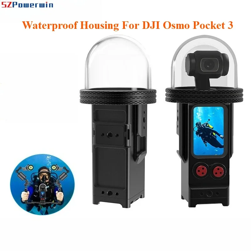 For DJI Osmo Pocket 3 Waterproof Case 80M Aluminum Magnetic Quick Release Mount Camera Protective Housing Underwater Diving Kit
For DJI Osmo Pocket 3 Waterproof Case 80M Aluminum Magnetic Quick Release Mount Camera Protective Housing Underwater Diving Kit