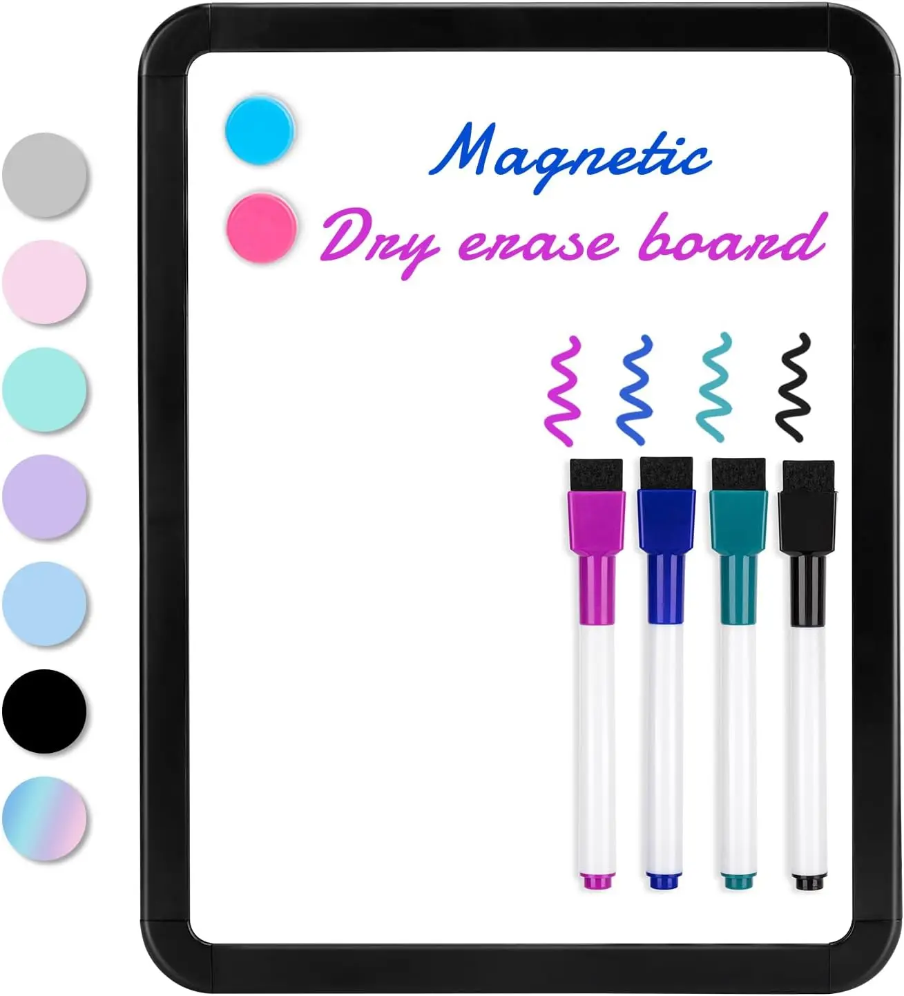 8.5x11 Magnetic Dry Erase Board, Mini Whiteboard with Markers for Fridge, Wall, Locker
8.5x11 Magnetic Dry Erase Board, Mini Whiteboard with Markers for Fridge, Wall, Locker