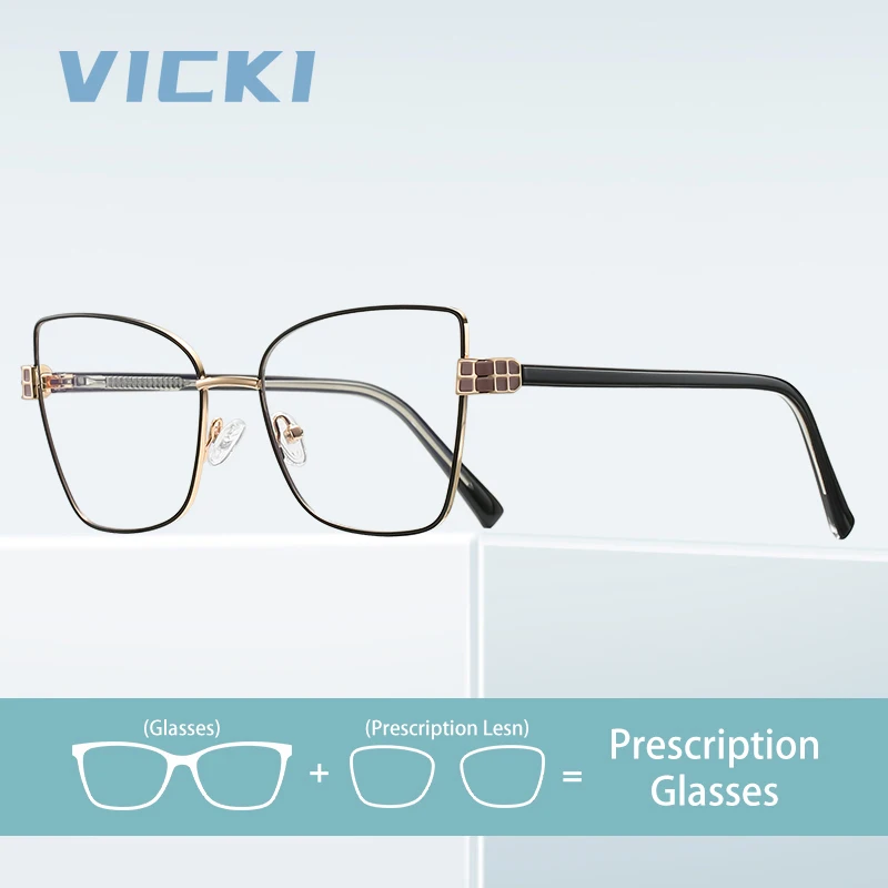 VICKI Large Frame Unique Design Cat-eye Fashion New Design Anti-blue Glasses Can Be Customized Prescription Photochromic PFD3141
VICKI Large Frame Unique Design Cat-eye Fashion New Design Anti-blue Glasses Can Be Customized Prescription Photochromic PFD3141