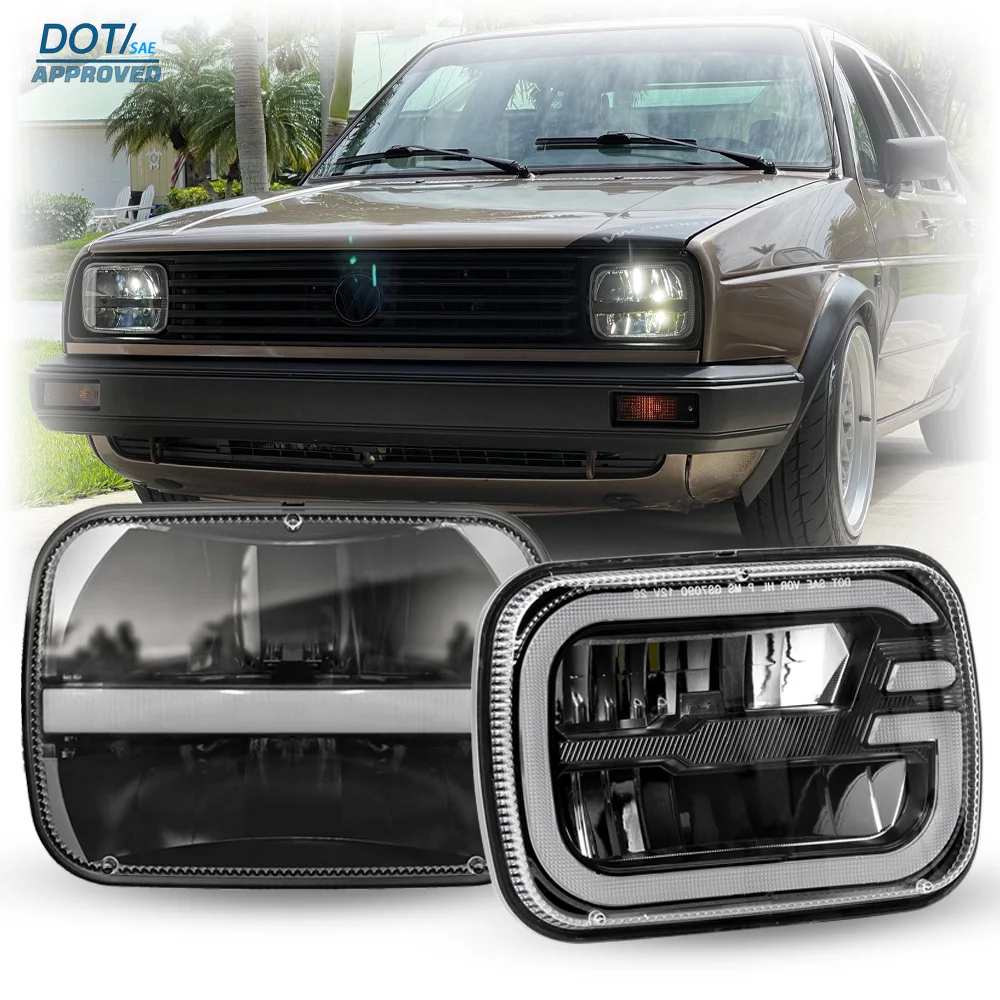 DOT 5×7 Inch LED Headlamp For Volkswagen Plymouth Pontiac Mercedes-Benz Yugo Kalmar W/ DRL Turn Signal Light Assembly H5054
DOT 5×7 Inch LED Headlamp For Volkswagen Plymouth Pontiac Mercedes-Benz Yugo Kalmar W/ DRL Turn Signal Light Assembly H5054