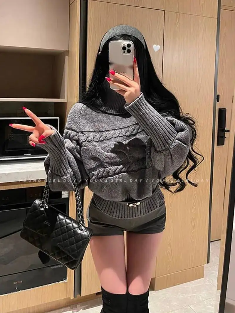Pure Desire Loose Slimming Detachable Scarf Cable Knit Sweater Pullover For Women Fashion Sexy Women Sweater Tops HNK8
Pure Desire Loose Slimming Detachable Scarf Cable Knit Sweater Pullover For Women Fashion Sexy Women Sweater Tops HNK8