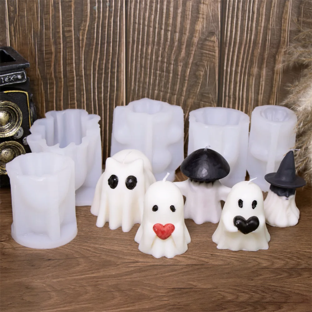 Halloween Ghost Scented Candle Silicone Mold Love Cat Ghost Plaster Decoration Epoxy Resin Molds Candle Making Supplies
Halloween Ghost Scented Candle Silicone Mold Love Cat Ghost Plaster Decoration Epoxy Resin Molds Candle Making Supplies