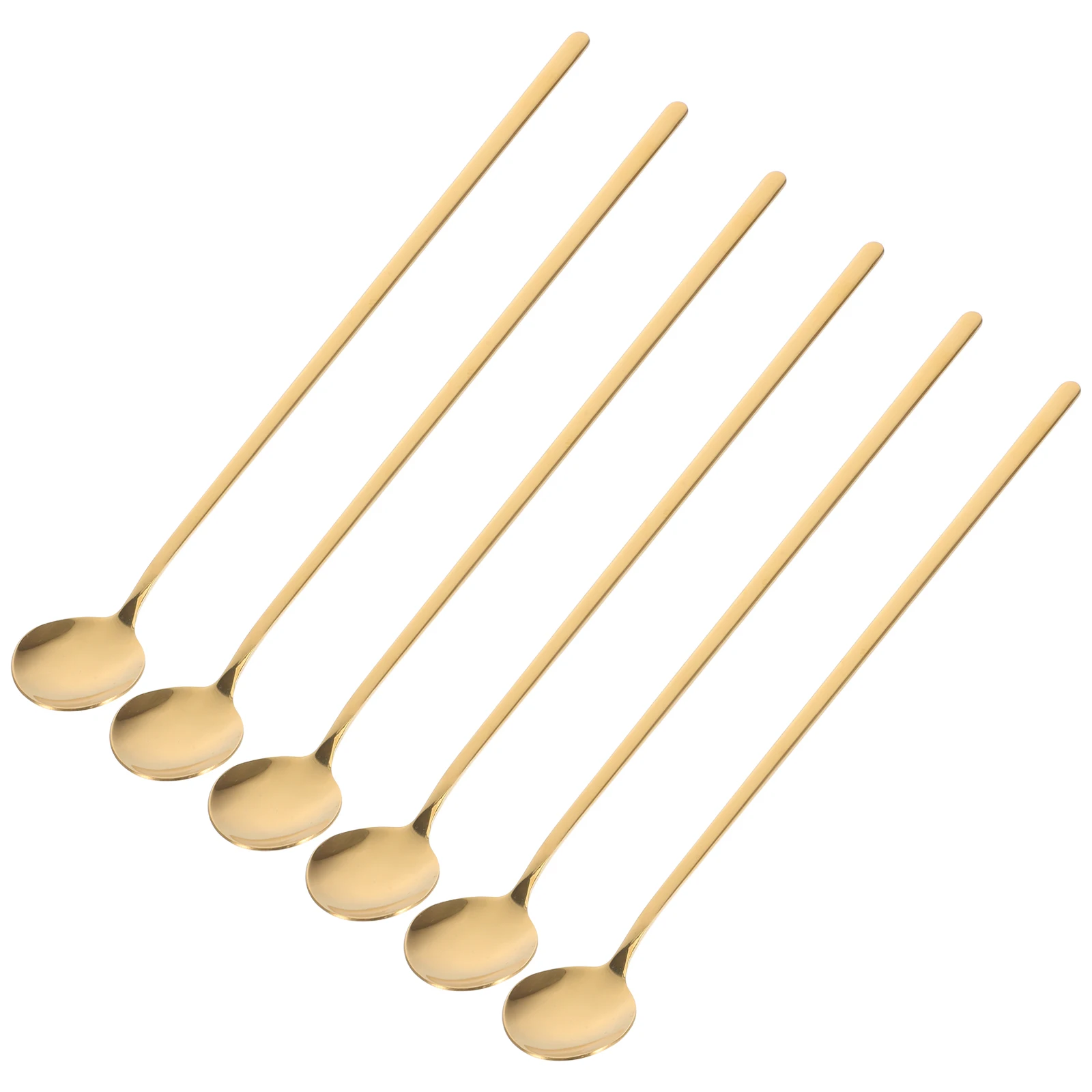 Long-handled Coffee Stirring Spoon Cooking Stainless Steel Ice Cream Golden Cappuccino Spoons
Long-handled Coffee Stirring Spoon Cooking Stainless Steel Ice Cream Golden Cappuccino Spoons