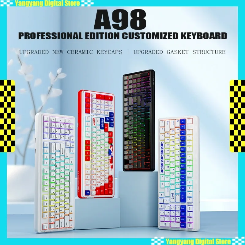 Dareu A98 Mechanical Keyboard Wireless Tri-Mode RGB Backlight PBT Keycap 8000 MA Customized Hot Swappable PC Gaming Keyboard
Dareu A98 Mechanical Keyboard Wireless Tri-Mode RGB Backlight PBT Keycap 8000 MA Customized Hot Swappable PC Gaming Keyboard