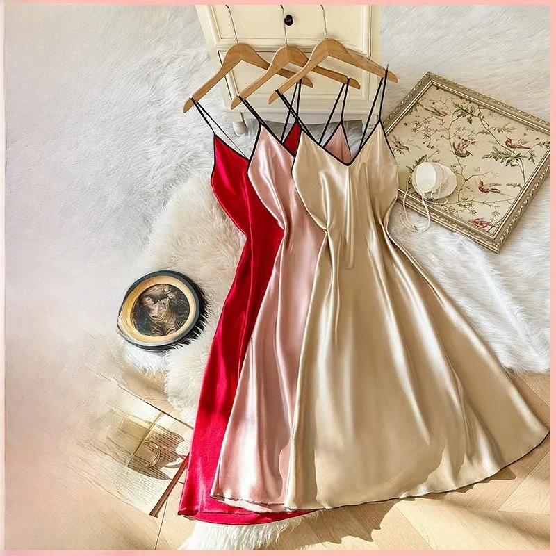 Sexy Backless Strap Sleep Dress Home Clothes Short Skirt V-neck Sleeveless Youth Casual Home Wear Summer No Brand Registered
Sexy Backless Strap Sleep Dress Home Clothes Short Skirt V-neck Sleeveless Youth Casual Home Wear Summer No Brand Registered