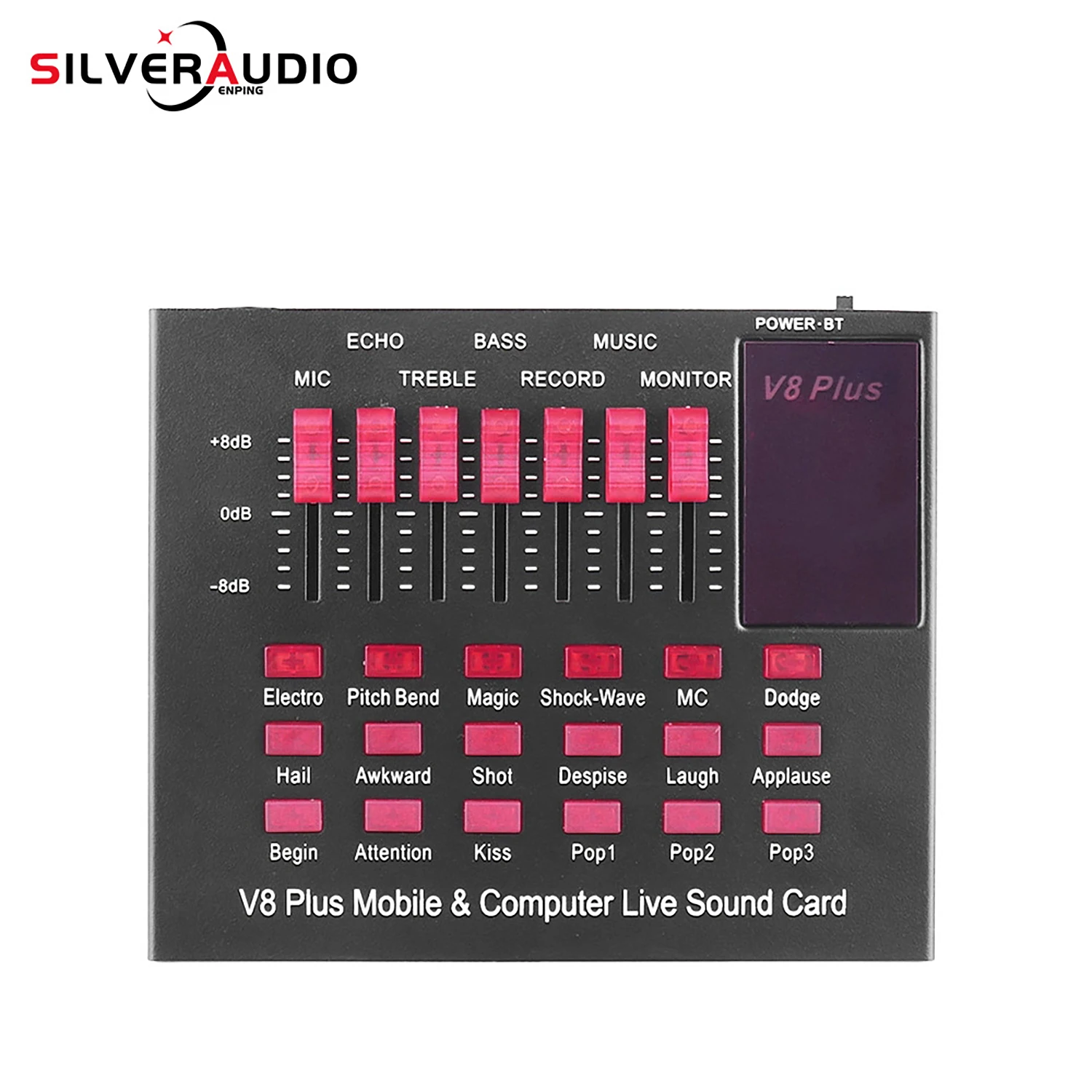 GAX-V8 Multi-mode USB Microphone Sound Card for Mobile Phone,Computer,Live Streaming,Karaoke,Multi-purpose,Portable and Compact
GAX-V8 Multi-mode USB Microphone Sound Card for Mobile Phone,Computer,Live Streaming,Karaoke,Multi-purpose,Portable and Compact