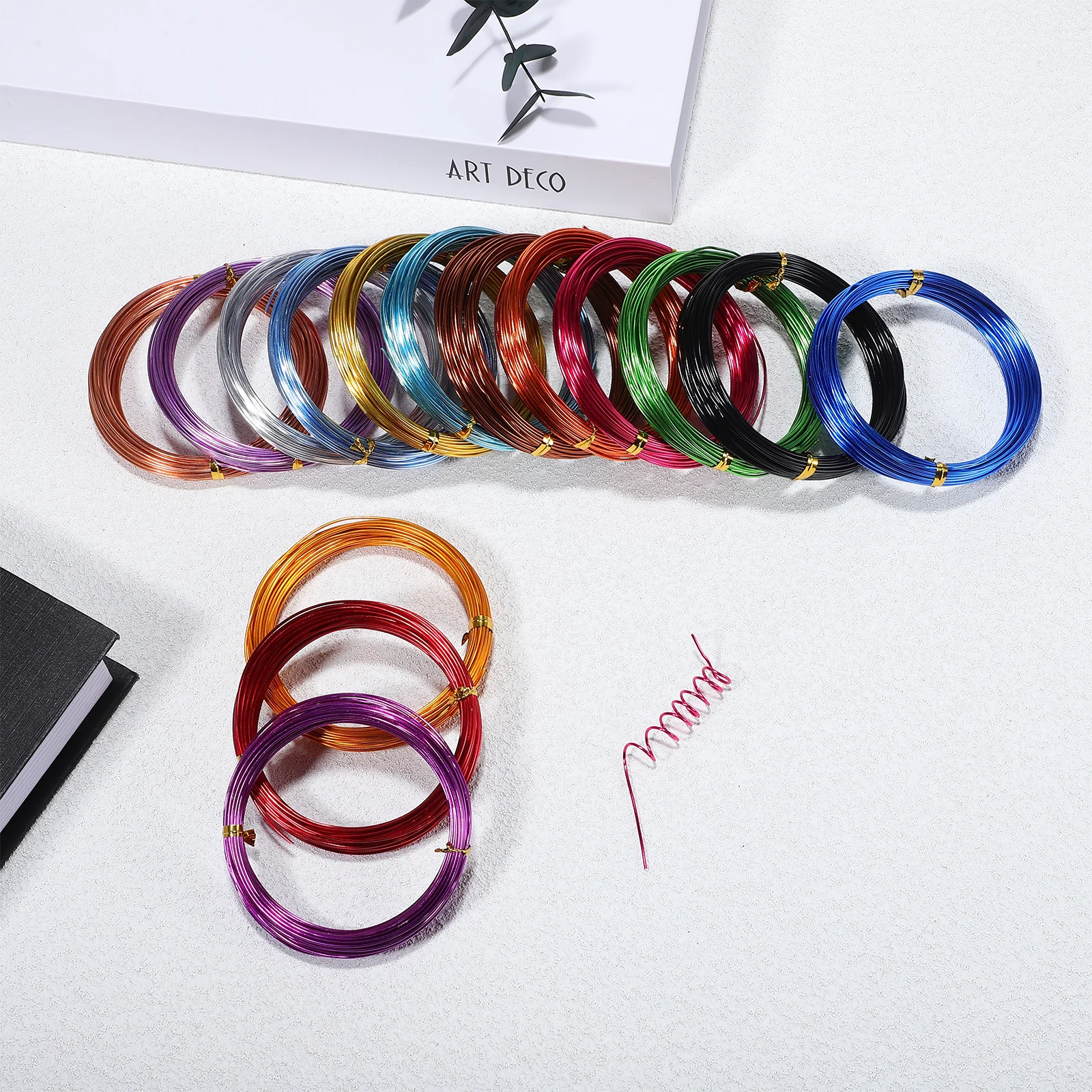 15 Rolls Colored Aluminum Wire 1.0mm 10M DIY Crafts Jewelry Making Kit Crochet Supplies Bendable Soft Flexible
15 Rolls Colored Aluminum Wire 1.0mm 10M DIY Crafts Jewelry Making Kit Crochet Supplies Bendable Soft Flexible