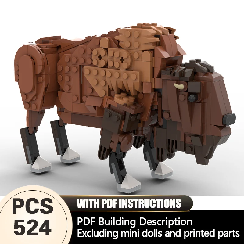 Creators Animal Series Model MOC Building Bricks American Bison Modular Technology Gifts Holiday Assemble Children Toys Suit
Creators Animal Series Model MOC Building Bricks American Bison Modular Technology Gifts Holiday Assemble Children Toys Suit