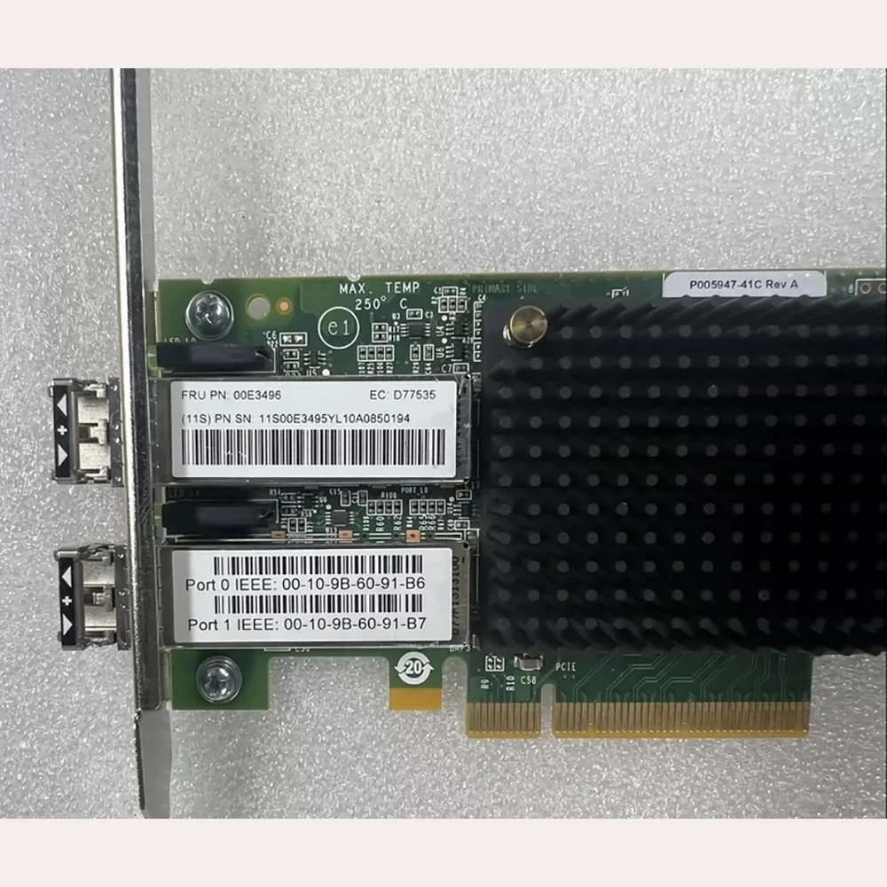 77F0E3496 16G Оптическая сетевая карта HBA P005947 LPE16002
77F0E3496 16G Оптическая сетевая карта HBA P005947 LPE16002