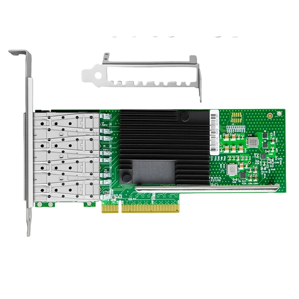 X710-DA4 Pcie X8 LAN Ethernet Card SFP+10 Gigabit Quad Port NIC Fiber Network Adapter For Server NAS Esxi Freenas
X710-DA4 Pcie X8 LAN Ethernet Card SFP+10 Gigabit Quad Port NIC Fiber Network Adapter For Server NAS Esxi Freenas