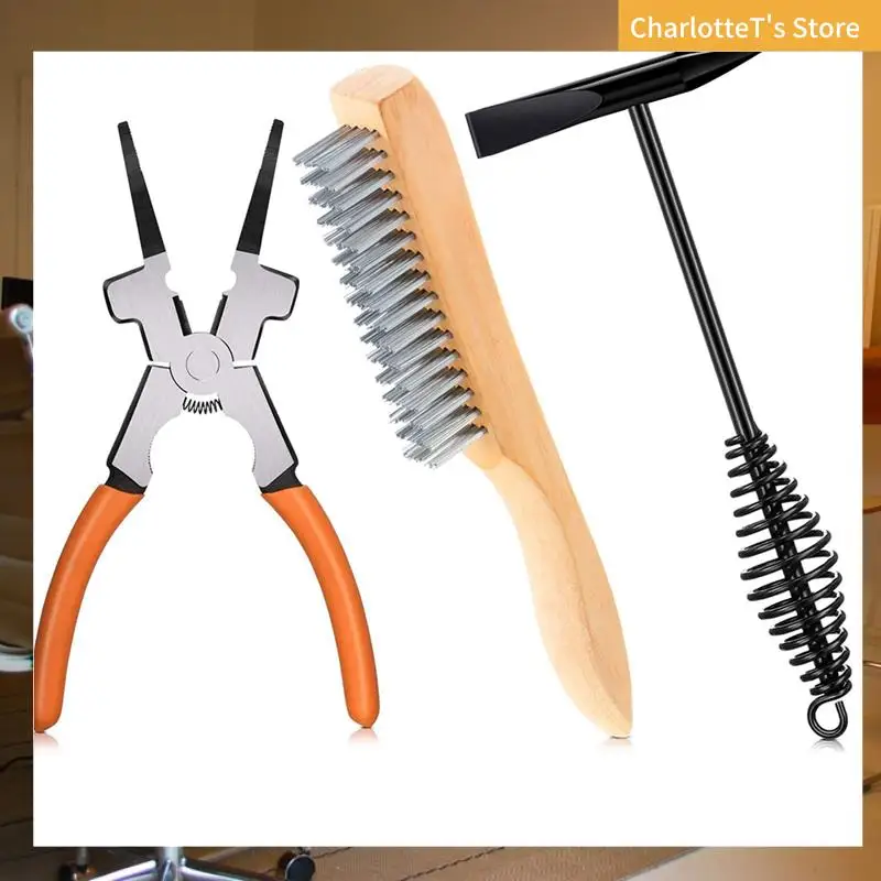 10 Inch Scratch Wire Brush Slag Removal Tool,8 Inch Welding Plier Plier And 10 Inch Welding Chipping Hammer For Cleaning-ABLI
10 Inch Scratch Wire Brush Slag Removal Tool,8 Inch Welding Plier Plier And 10 Inch Welding Chipping Hammer For Cleaning-ABLI