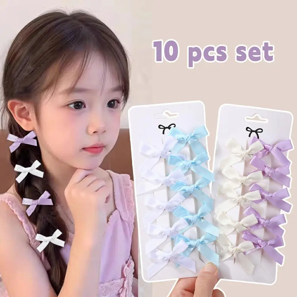 10Pcs/set Kids Sweet Solid Color Mini Bows Hair Clip for Baby Girls Ballet New Style Ribbon Braided Hair Accessories Wholesale
10Pcs/set Kids Sweet Solid Color Mini Bows Hair Clip for Baby Girls Ballet New Style Ribbon Braided Hair Accessories Wholesale