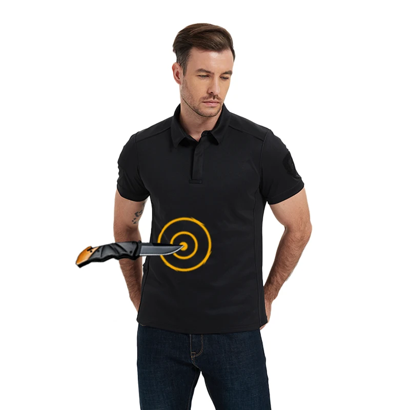 Gujia Every Day Wear Personal Safety Protection Anti-Cut Short-Sleeved Covert Knife Proof Clothing Anti-Stab Polo Shirts
Gujia Every Day Wear Personal Safety Protection Anti-Cut Short-Sleeved Covert Knife Proof Clothing Anti-Stab Polo Shirts