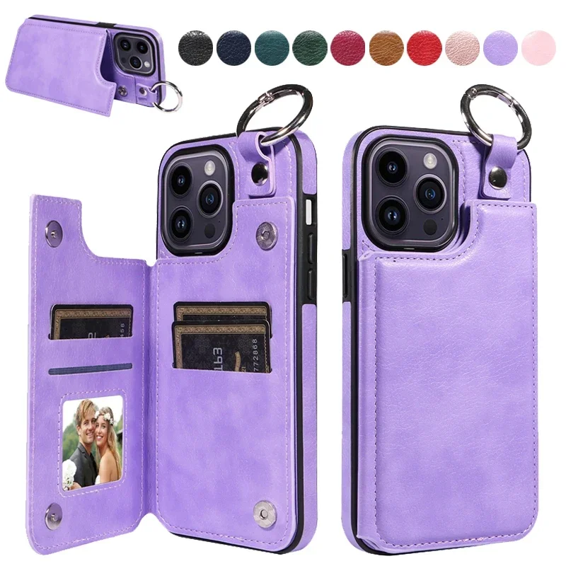 Wallet Magnetic Anti Drop Lifting Ring Leather Cover For iPhone 15 Pro Max 14 Plus 13 Pro 12 11 SE 2020 2022 X XS XR XS Max 8 7
Wallet Magnetic Anti Drop Lifting Ring Leather Cover For iPhone 15 Pro Max 14 Plus 13 Pro 12 11 SE 2020 2022 X XS XR XS Max 8 7
