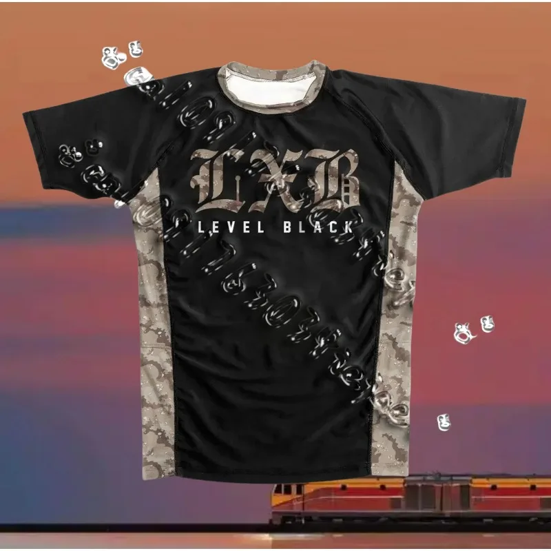 LXB AJJ T-shirt Men's MMA Rash Guard Jersey Compression T-Shirt 2025 Black Combat Training Sportswear Streetwear Unisex Clothing
LXB AJJ T-shirt Men's MMA Rash Guard Jersey Compression T-Shirt 2025 Black Combat Training Sportswear Streetwear Unisex Clothing