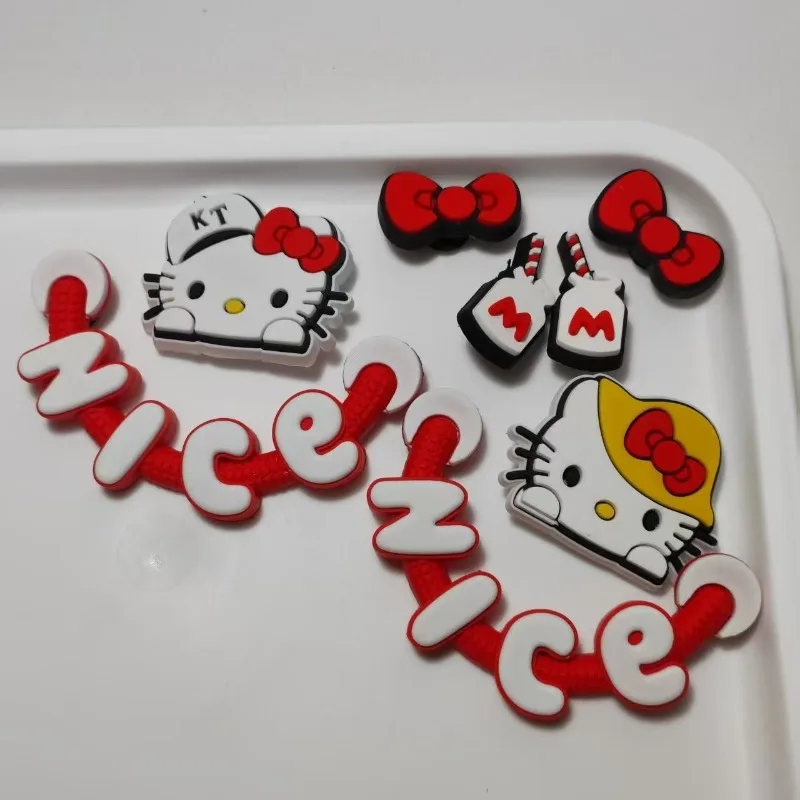 6Pcs/Set Sanrio Hello Kitty Shoe Charm 3D Anime Action Figure Shoes Accessory Cartoon DIY Slide Sandal Cute Gifts for Women Girl
6Pcs/Set Sanrio Hello Kitty Shoe Charm 3D Anime Action Figure Shoes Accessory Cartoon DIY Slide Sandal Cute Gifts for Women Girl