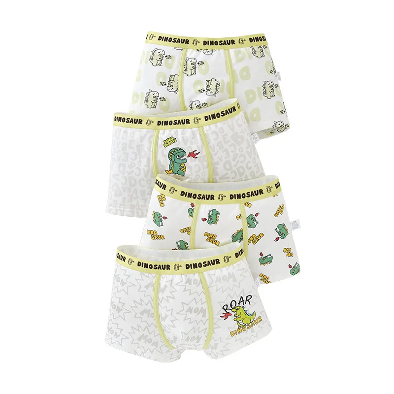 4-P Boys Cotton Underwear Cartoon Dinosaur & Plaid Boxer Briefs for Kids 4-14 Years Soft Breathable & Comfortable Anti-Riding Up
4-P Boys Cotton Underwear Cartoon Dinosaur & Plaid Boxer Briefs for Kids 4-14 Years Soft Breathable & Comfortable Anti-Riding Up