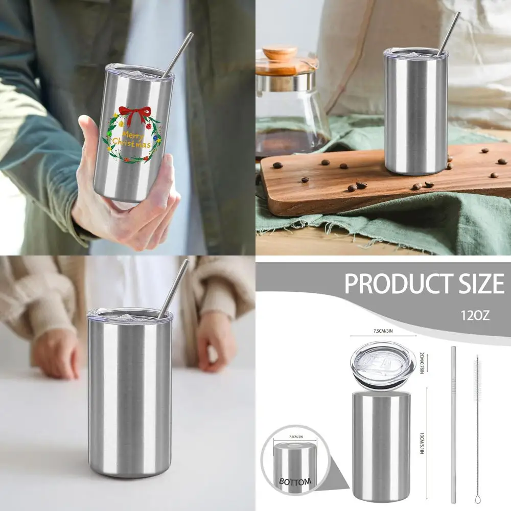 Узкие стаканы из нержавеющей стали с двойными стенками, 12 унций, с крышкой и соломинкой для подарков своими руками, серебро оптом
Узкие стаканы из нержавеющей стали с двойными стенками, 12 унций, с крышкой и соломинкой для подарков своими руками, серебро оптом