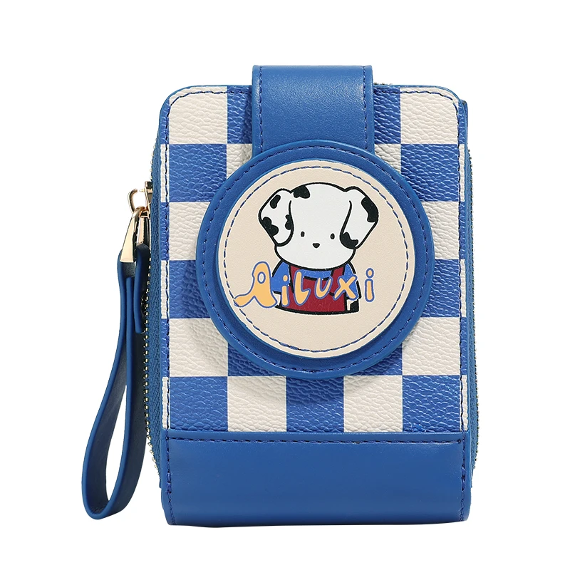 TOUTOU Klein Blue Checkerboard Card Bag Handbag, Cute Cartoon Dog Print Women's Change Driver's License One Piece Bag Purse
TOUTOU Klein Blue Checkerboard Card Bag Handbag, Cute Cartoon Dog Print Women's Change Driver's License One Piece Bag Purse