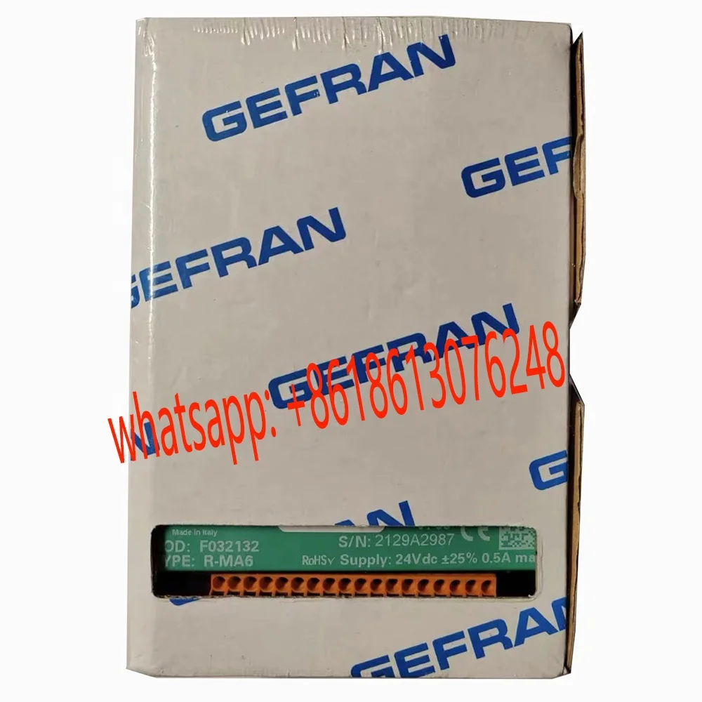 Original new R-MA6 Module with 6 analog inputs + 6 analog outputs, F032132 R-MA6 PLC module
Original new R-MA6 Module with 6 analog inputs + 6 analog outputs, F032132 R-MA6 PLC module