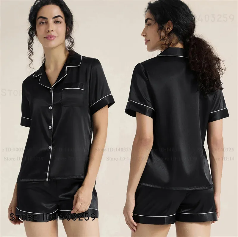 Новый женский пижамный комплект, одежда для сна, сексуальный кардиган с короткими рукавами, шорты, пижамный костюм, весна-лето, атласная домашняя одежда, домашняя одежда
Новый женский пижамный комплект, одежда для сна, сексуальный кардиган с короткими рукавами, шорты, пижамный костюм, весна-лето, атласная домашняя одежда, домашняя одежда