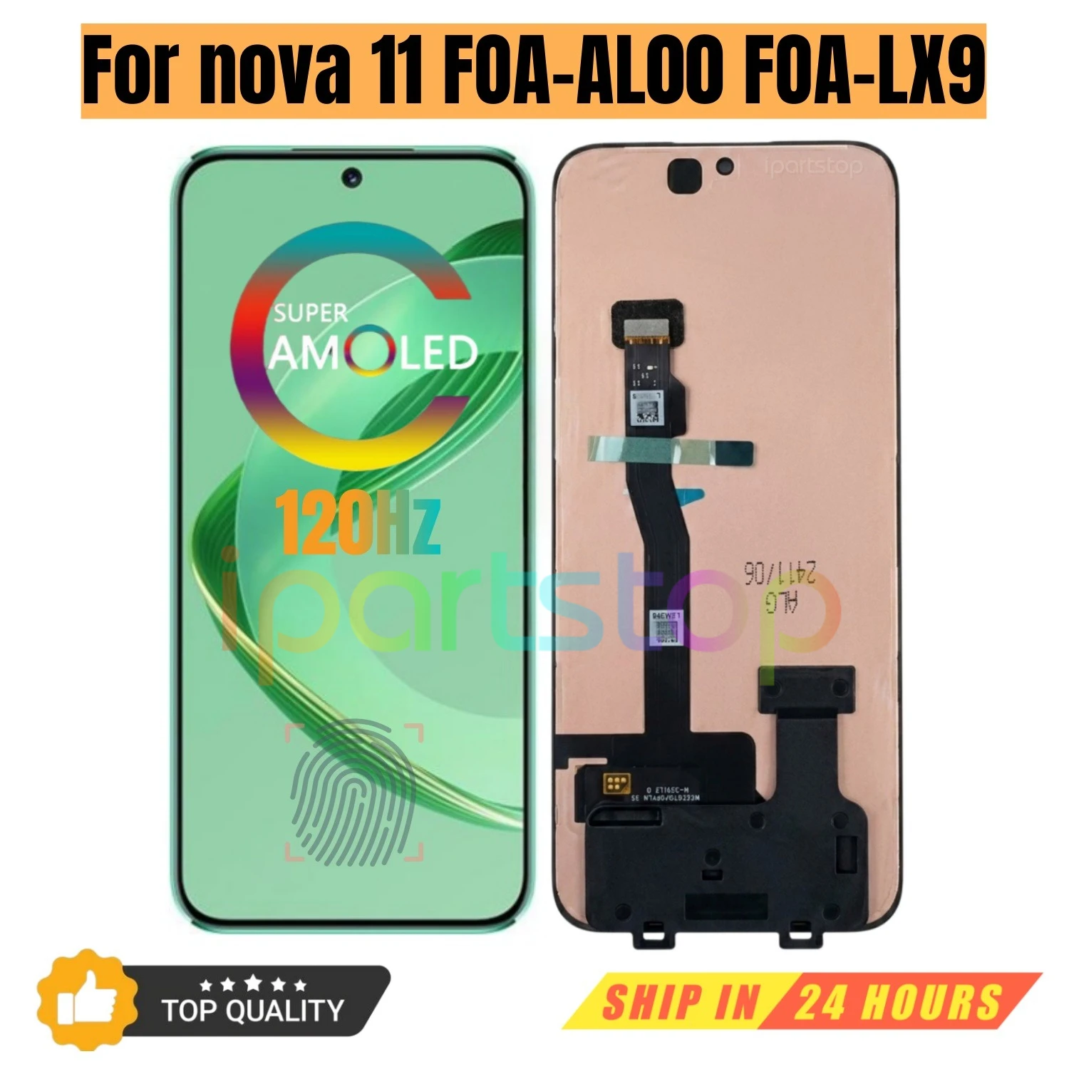 iParts Replacement New Display for Huawei nova 11 FOA-AL00 FOA-LX9 120Hz OLED Touch Screen Digitizer with Frame Assembly OEM
iParts Replacement New Display for Huawei nova 11 FOA-AL00 FOA-LX9 120Hz OLED Touch Screen Digitizer with Frame Assembly OEM